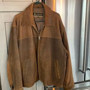 Columbia vintage leather bomber jacker size xl